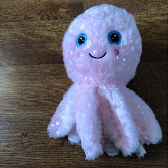 Glitter pink octopus stuffed animal - Picture 4 of 4